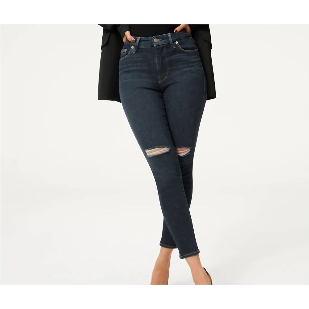 Good American Always Fits Good Legs Skinny Jeans GL228CDT Blue03 Size 6-12